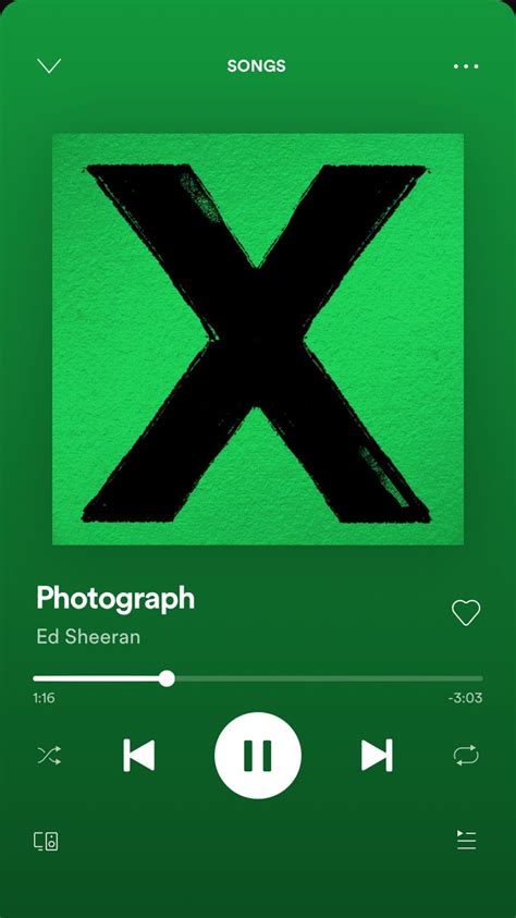 photograph ed sheeran spotify.